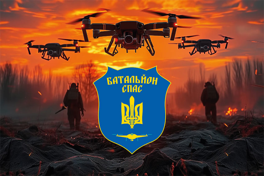 prapor bataliona spas zsu drony jpg
