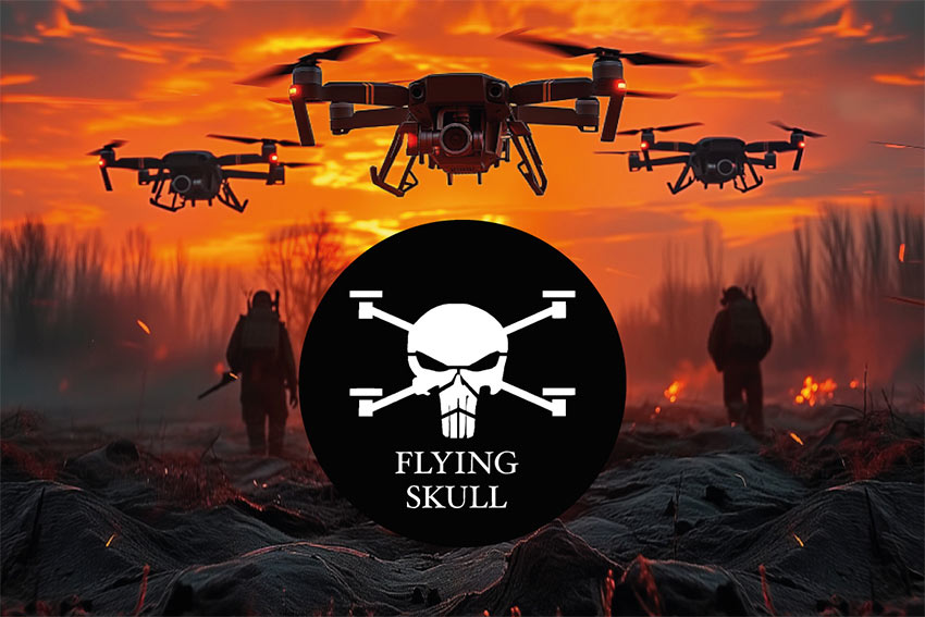 prapor flying skull drony jpg