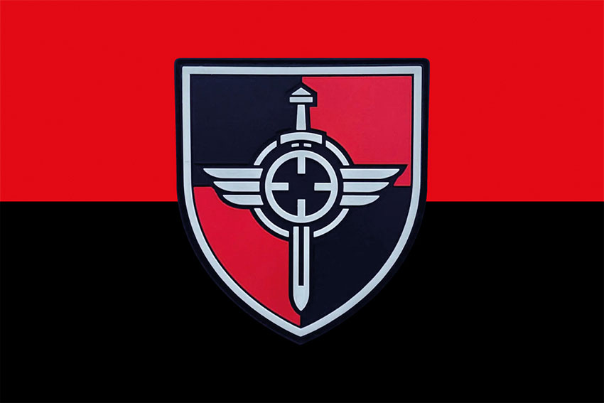 prapor ho aerorozvidka loho 2 chervono chornyi jpg