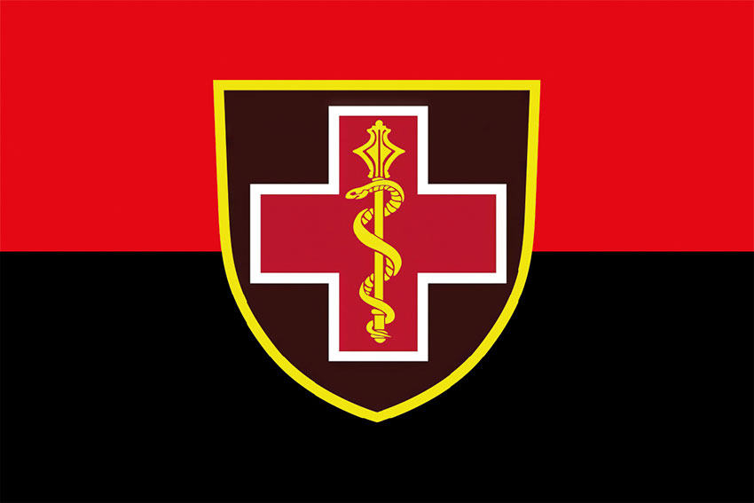 prapor komanduvannia medychnykh syl zsu chervono chornyi jpg