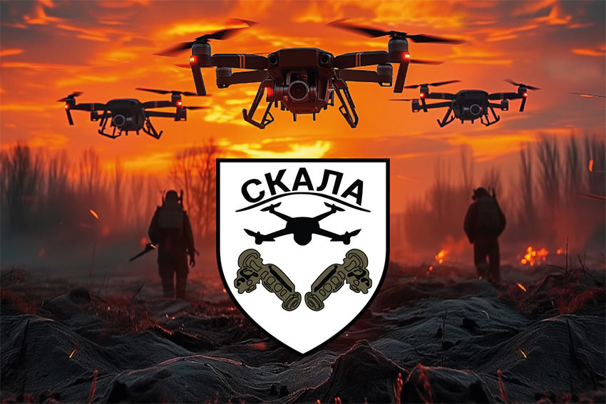 prapor okremoho shturmovoho batalionu skala zsu drony jpg