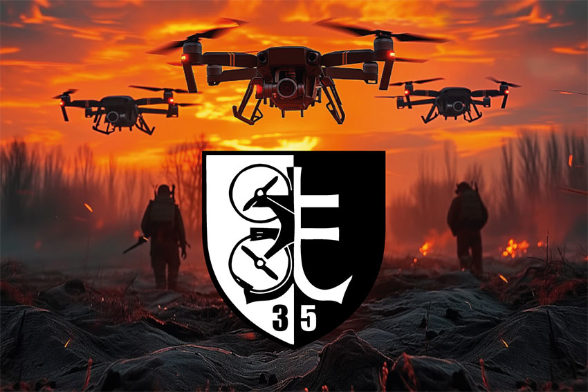 prapor roty udarnykh bpla 35 obrmp zsu drony jpg