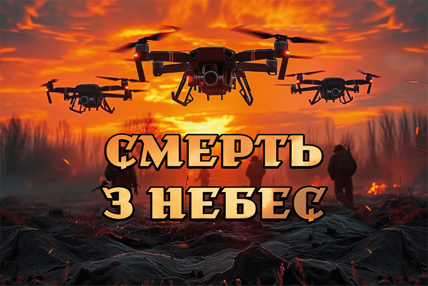 prapor smert z nebes drony jpg