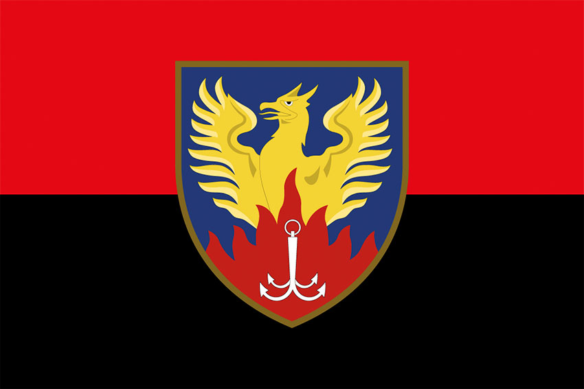 prapor tsentru medychnoi reabilitatsii ta sanatornoho likuvannia odeskyi chervono chornyi jpg