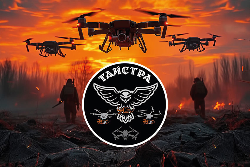 prapor udarnoho pidrozdilu taistra u skladi 10 ohshbr zsu drony jpg