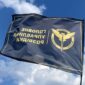 прапор воєнної розвідки україни ура чорний з рамкою новий лохотип вленту jpg