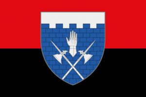 prapor zsu 101 obro hsh okremoi bryhady okhorony heneralnoho shtabu imeni hennadiia vorobiova chervono chornyi jpg