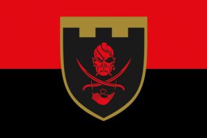 prapor zsu 129 obrtro okrema bryhada terytorialnoi oborony chervono chornyi jpg