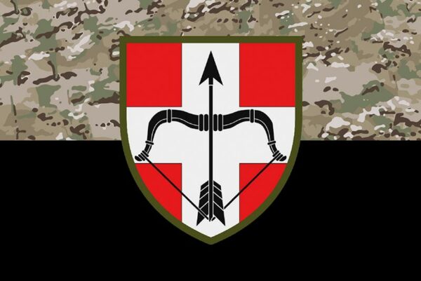 прапор зсу 39 зрп окромя зенитного ракетного полка камуфляж чёрный jpg