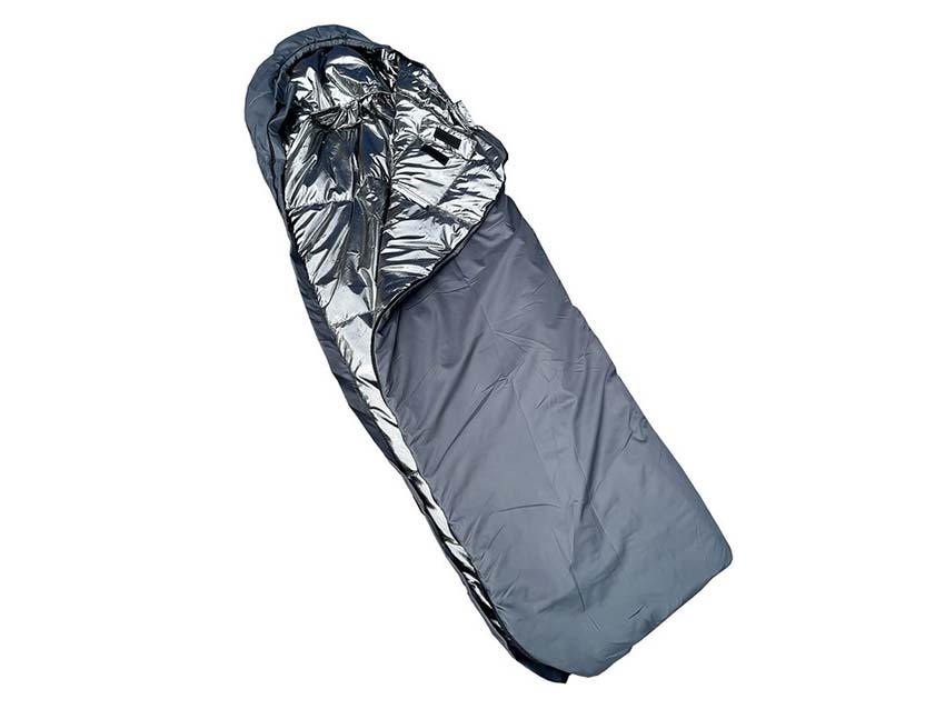 Спальний мішок з капюшоном “Кокон” весна-осінь сірий